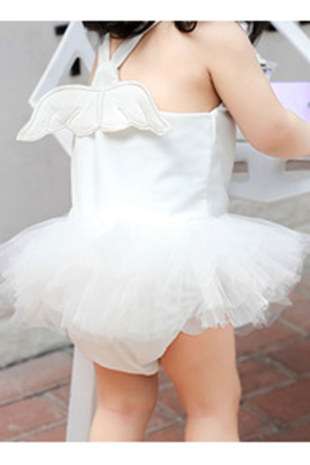 Kids Girls Fake Fancy Wings Cute Swimwear