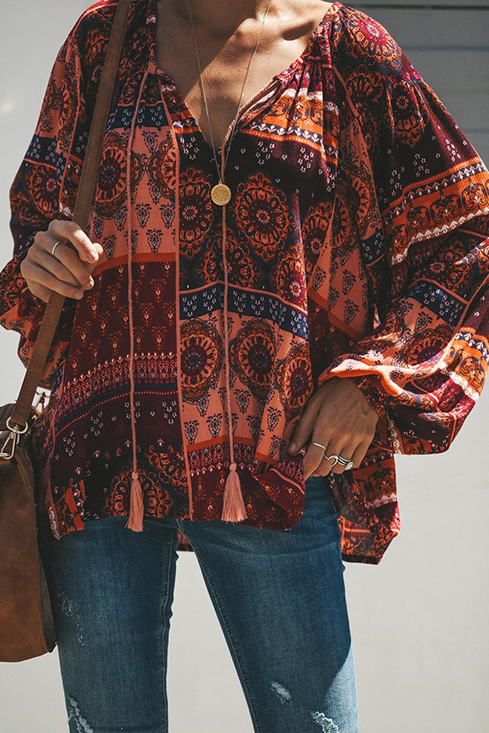 Women Summer Style Loose Fit Tie Hem Shirt