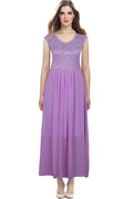 Women Round Neck Sleeveless Lace Up Pleated Dress