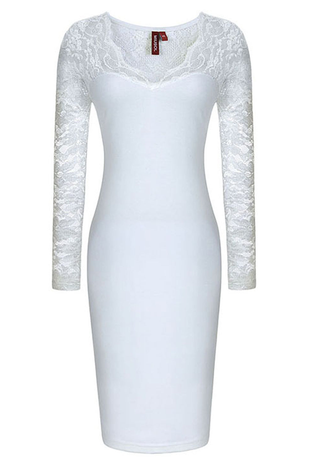Women Slim Lace Decorated Pencil Skirt Fashion Dress