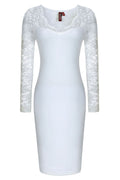 Women Slim Lace Decorated Pencil Skirt Fashion Dress
