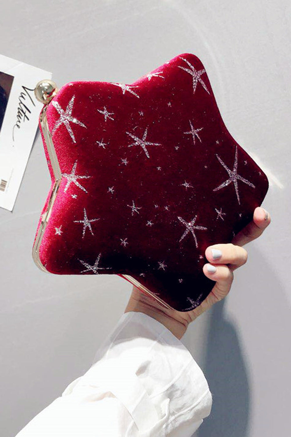 Women Fashionable Star Shape Long Chain Handbag
