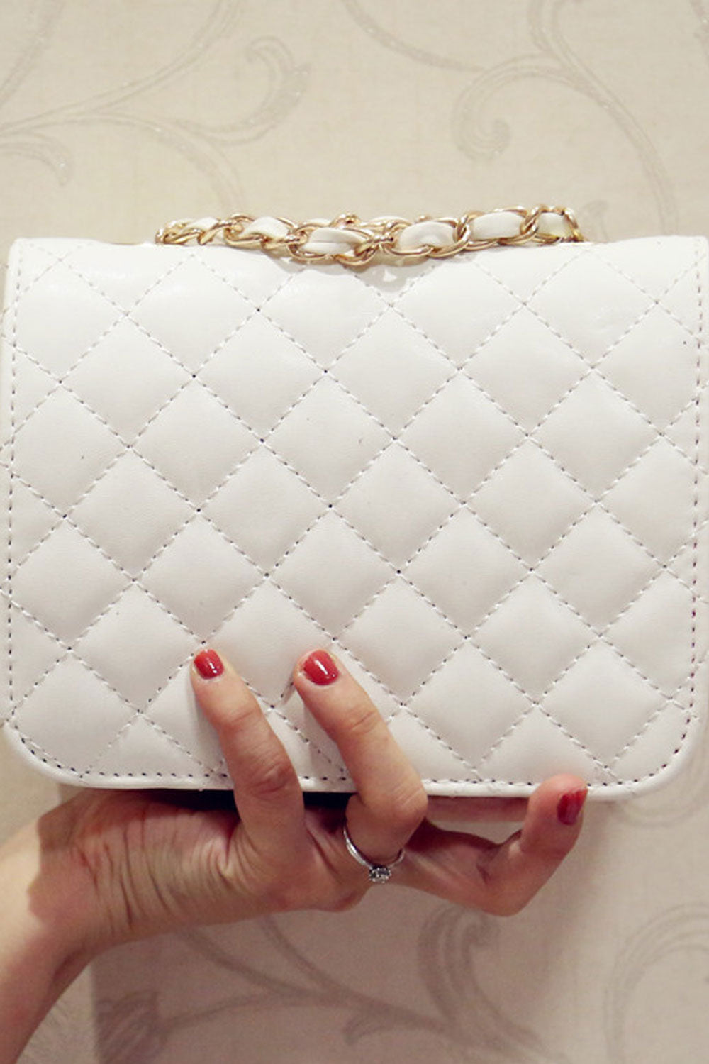 Women Cross Chain Fragrance Flower Decorated party Small Bag