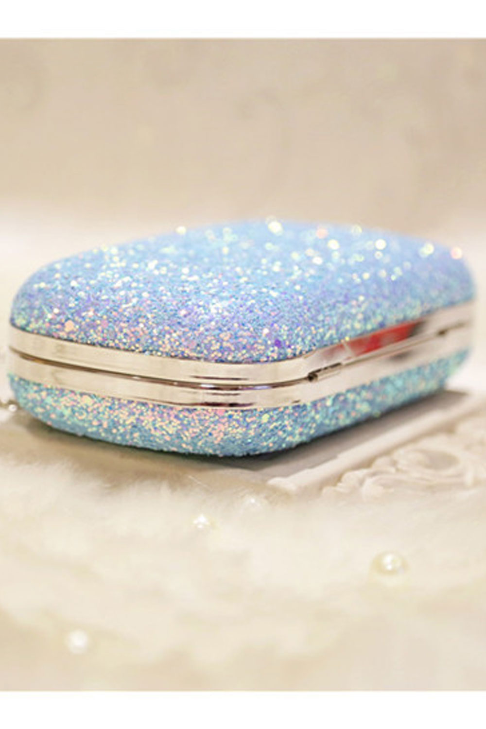 Women Rhinestones Decorated Fashion Shining Party Clutch Bag