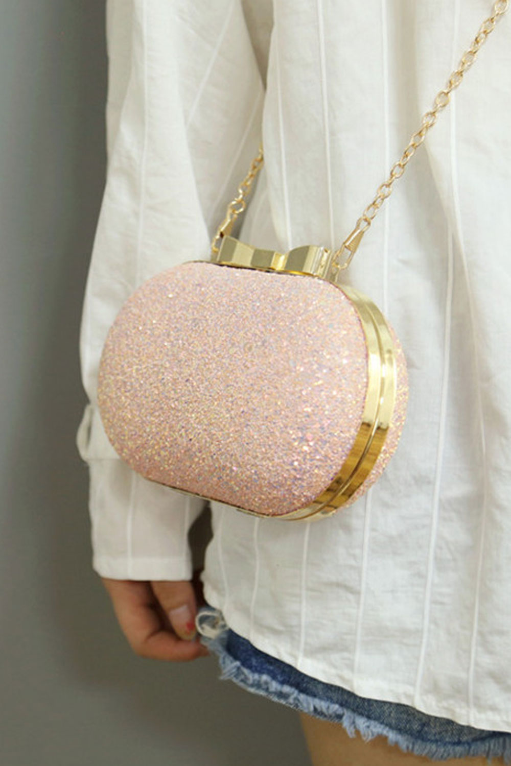 Women Rhinestones Beautiful Shoulder Small Handbag