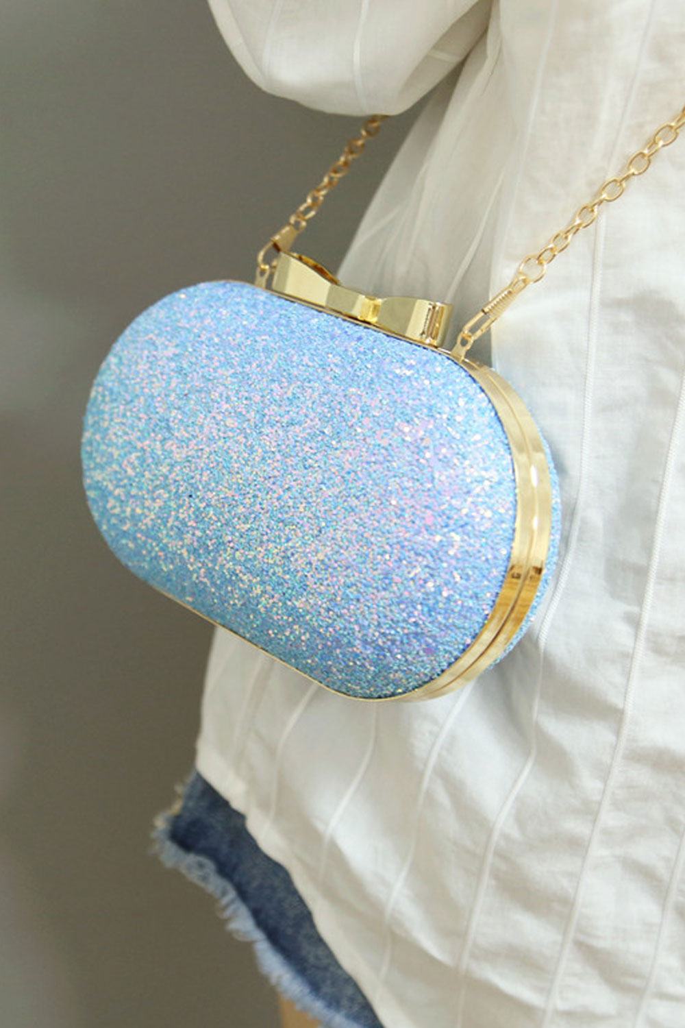 Women Rhinestones Beautiful Shoulder Small Handbag