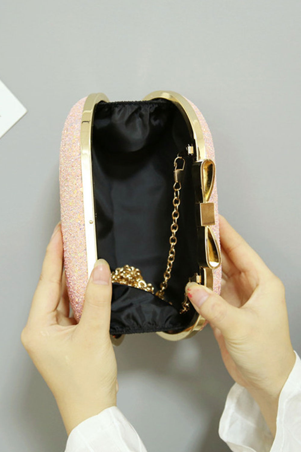 Women Rhinestones Beautiful Shoulder Small Handbag