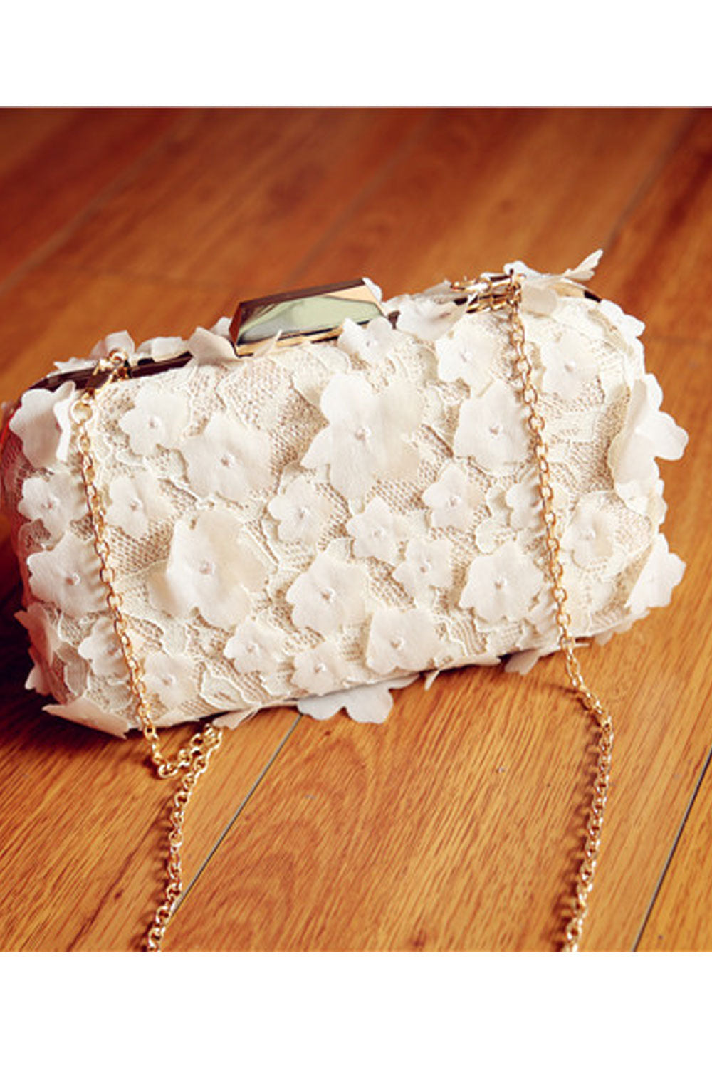 Women Lovely Flower One Shoulder Party Handbag