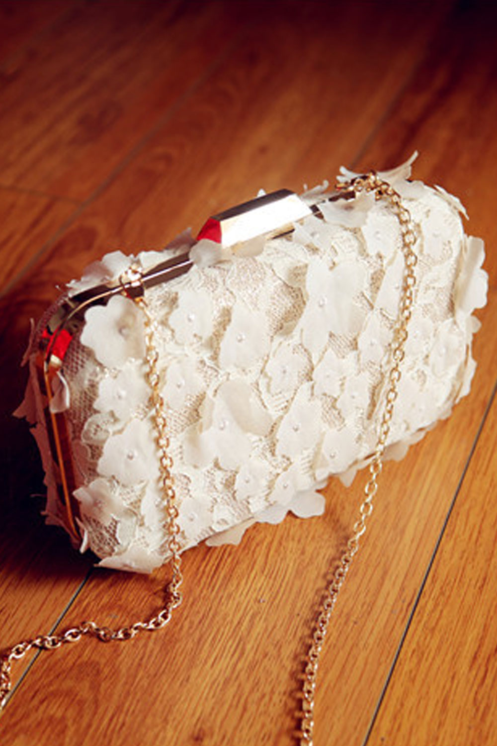 Women Lovely Flower One Shoulder Party Handbag