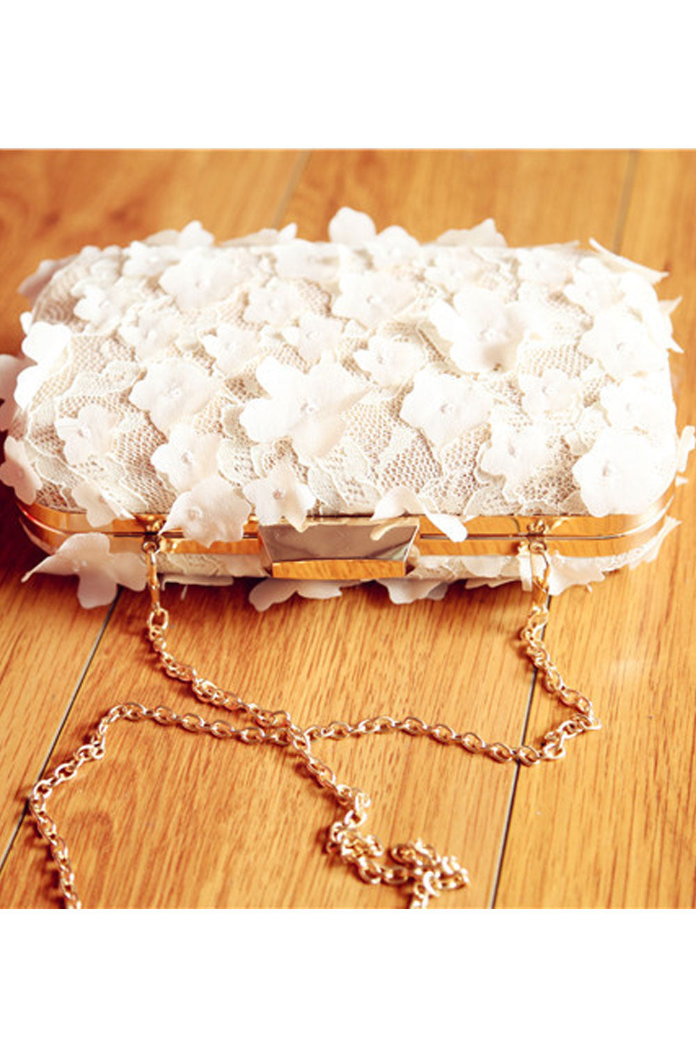 Women Lovely Flower One Shoulder Party Handbag