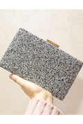Women Stylish Contrast Color Shiny Fashion Handbag