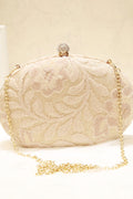 Women Elegant Hook Closure Party Clutch Bag