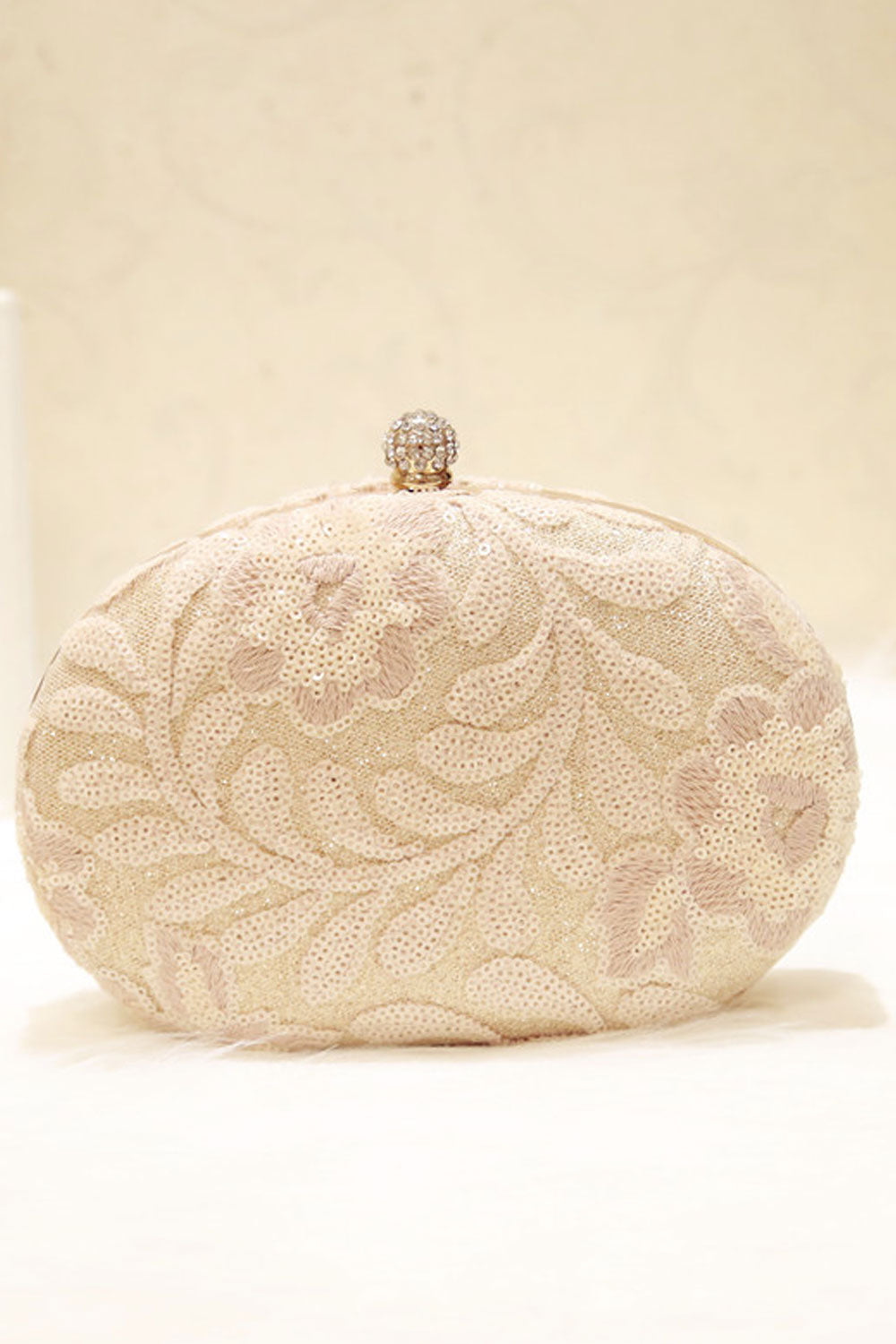 Women Elegant Hook Closure Party Clutch Bag