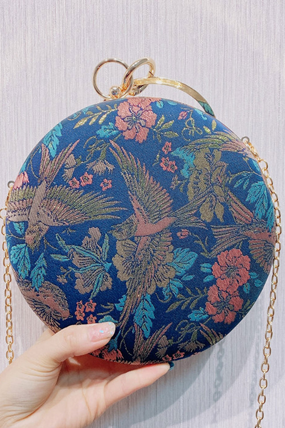 Women Fashionable Embroidered Pretty Clutch Handbag