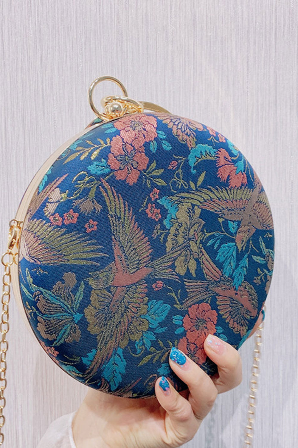 Women Fashionable Embroidered Pretty Clutch Handbag