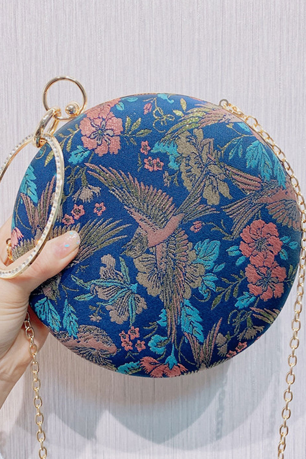 Women Fashionable Embroidered Pretty Clutch Handbag