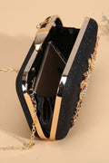 Women Rhinestones Decorated Fashion Handbags