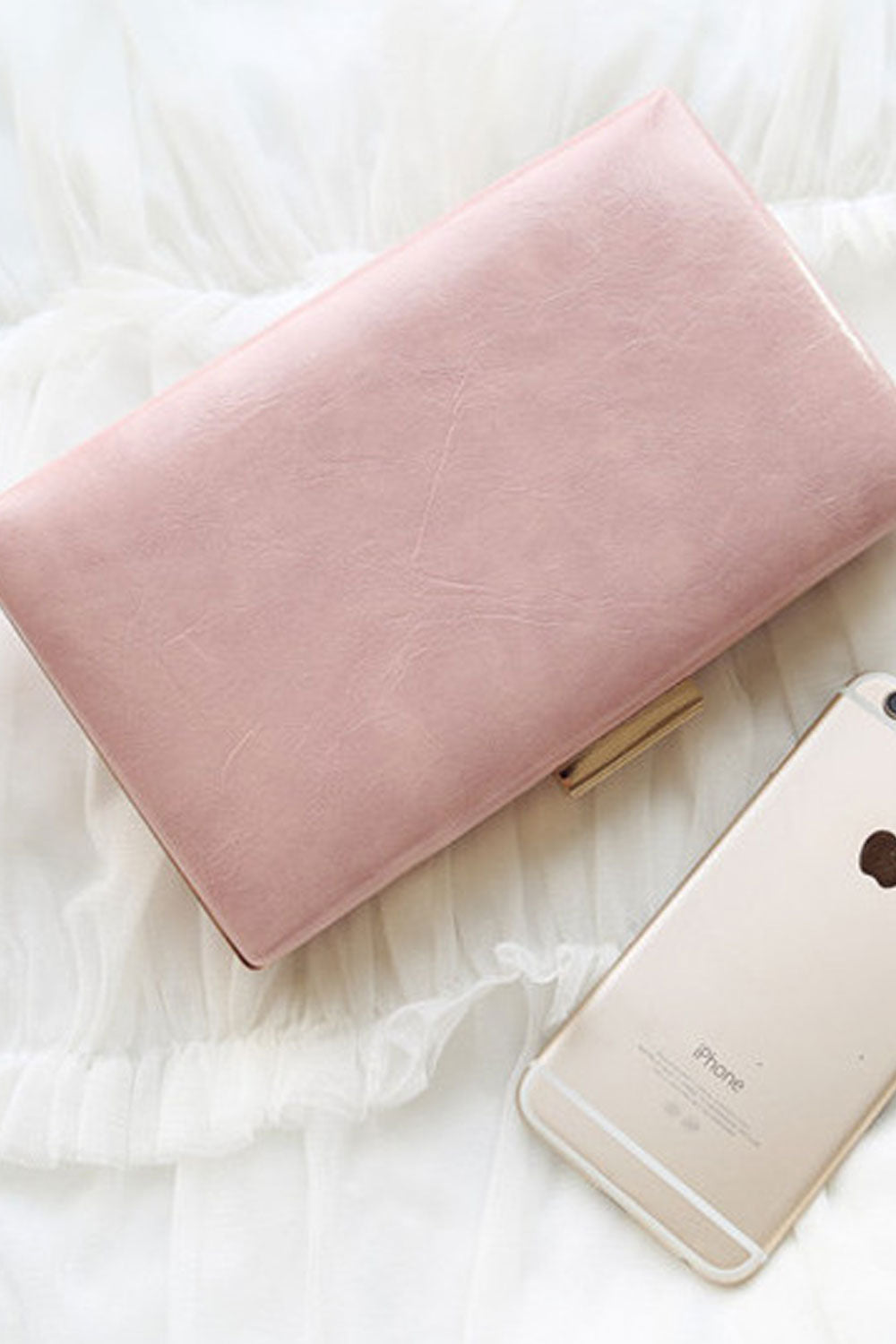 Women Clutch Stylish Pearls Flower Decorated Party Bag