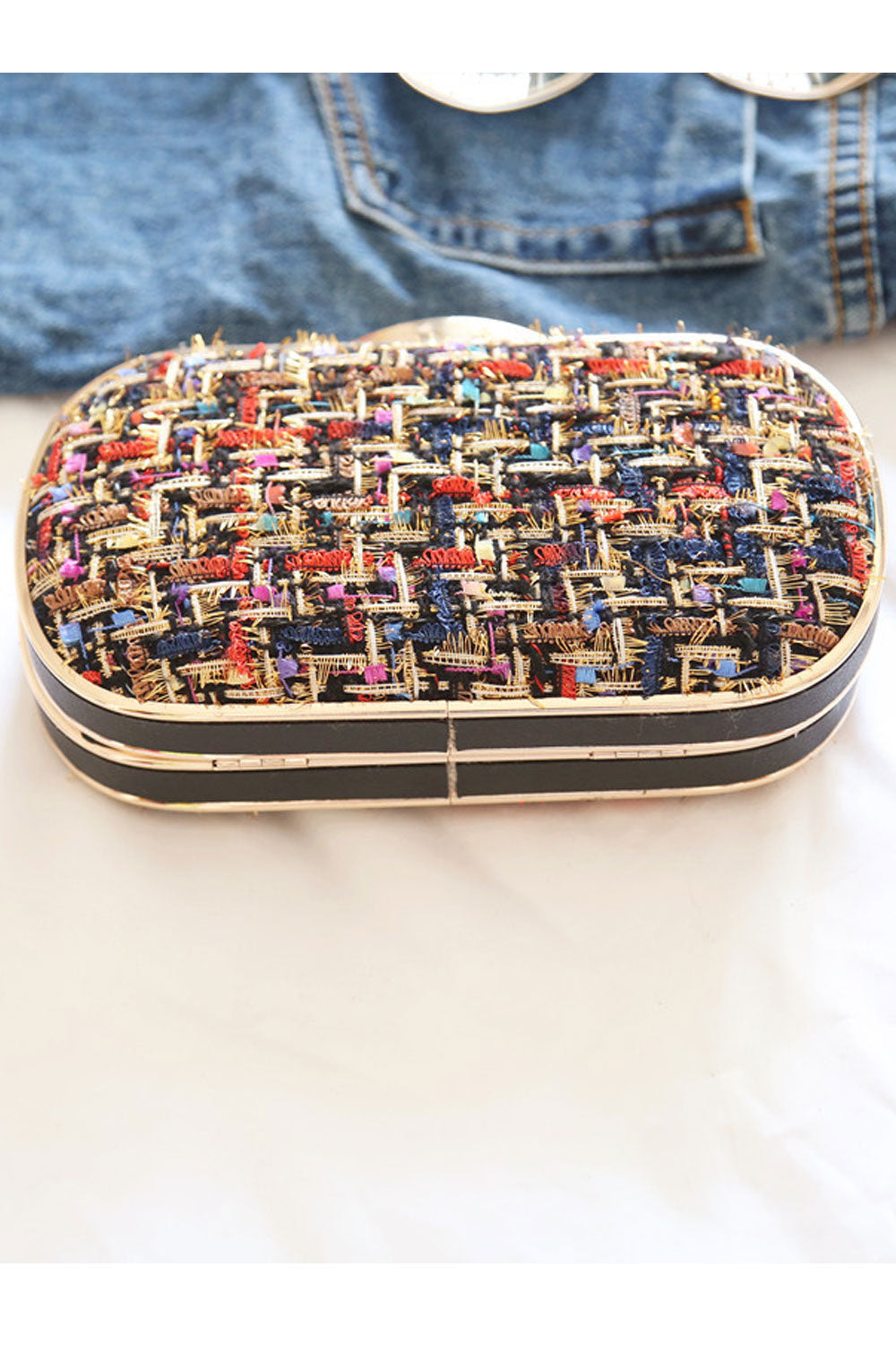Women Beautiful Hook Clouser Party Clutch Handbag