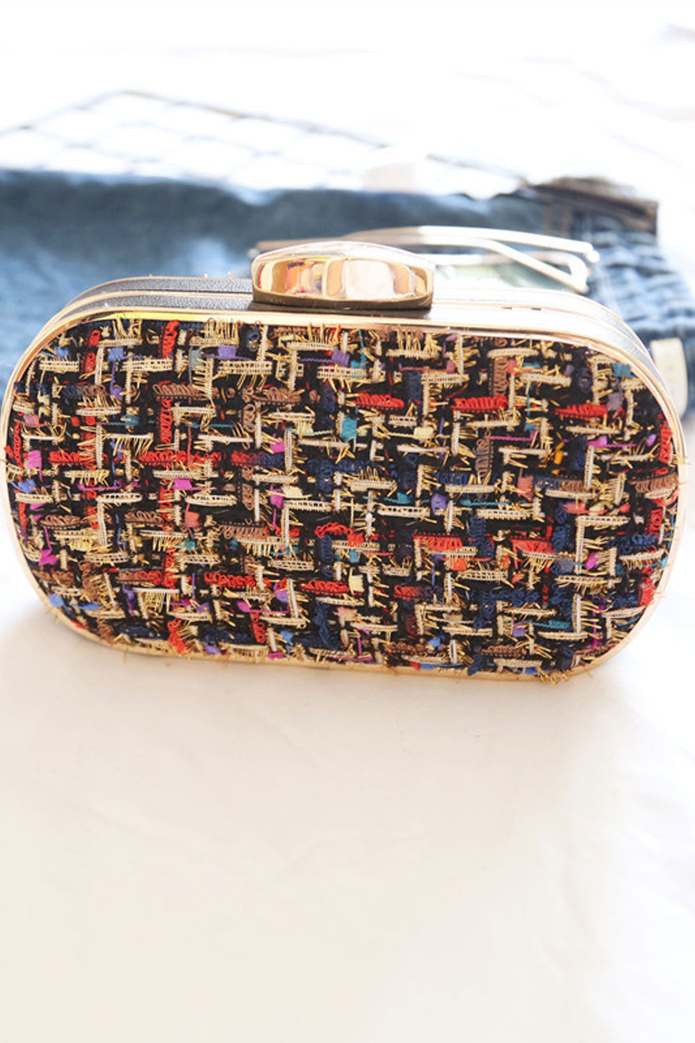 Women Beautiful Hook Clouser Party Clutch Handbag