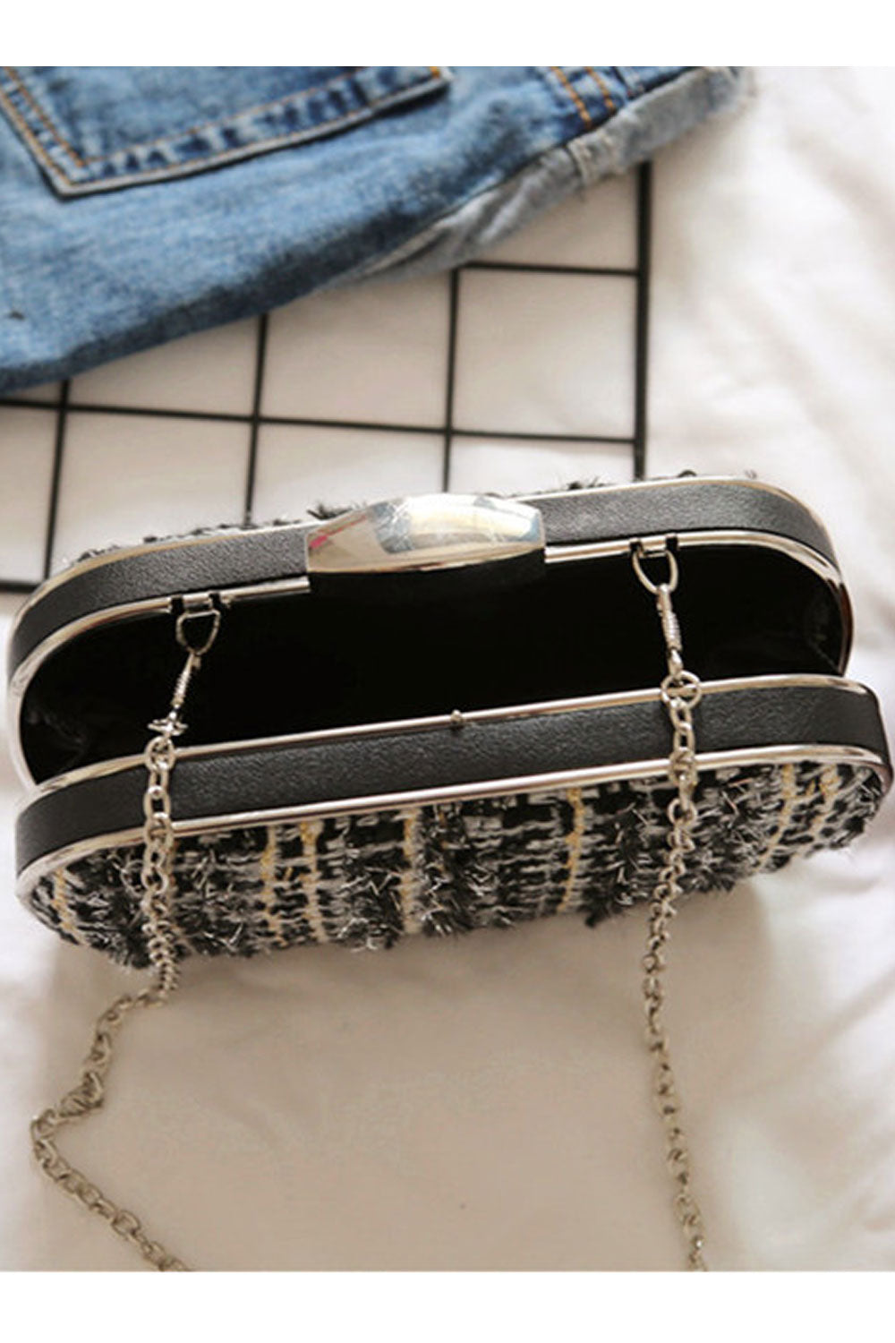 Women Beautiful Hook Clouser Party Clutch Handbag