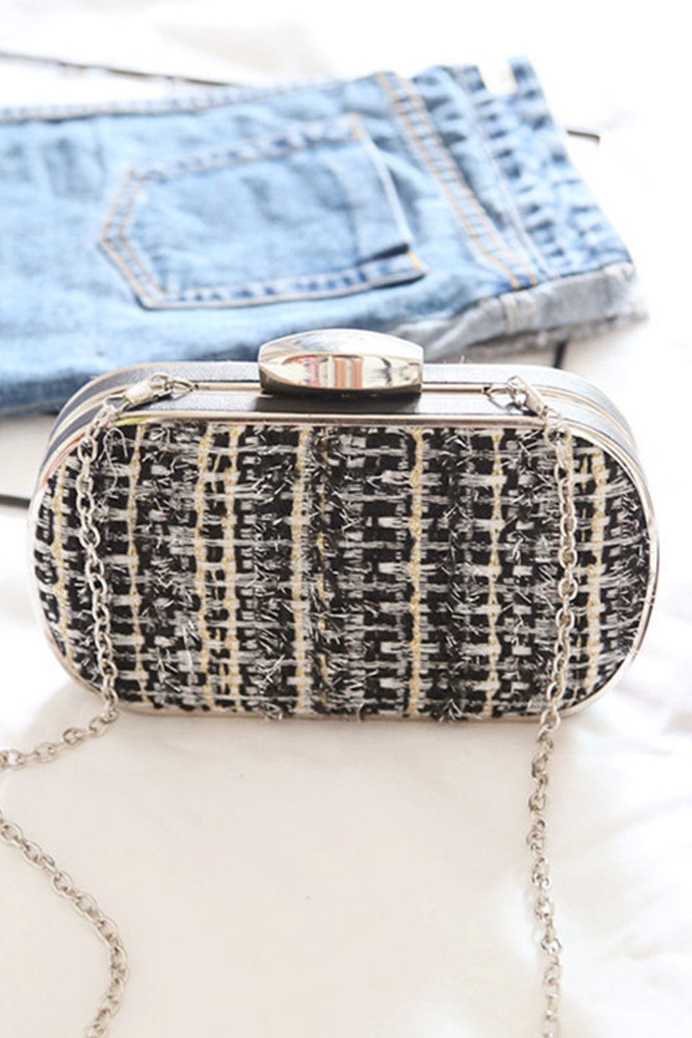 Women Beautiful Hook Clouser Party Clutch Handbag