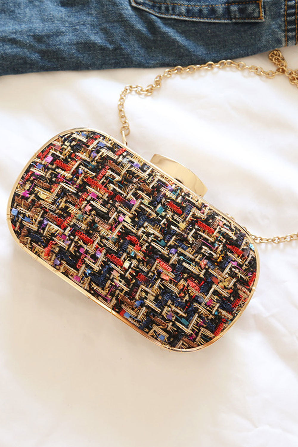 Women Beautiful Hook Clouser Party Clutch Handbag