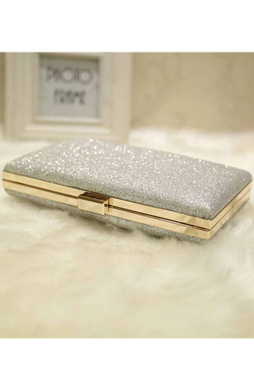 Women Beads Decorated Fashion Party Clutch Bag