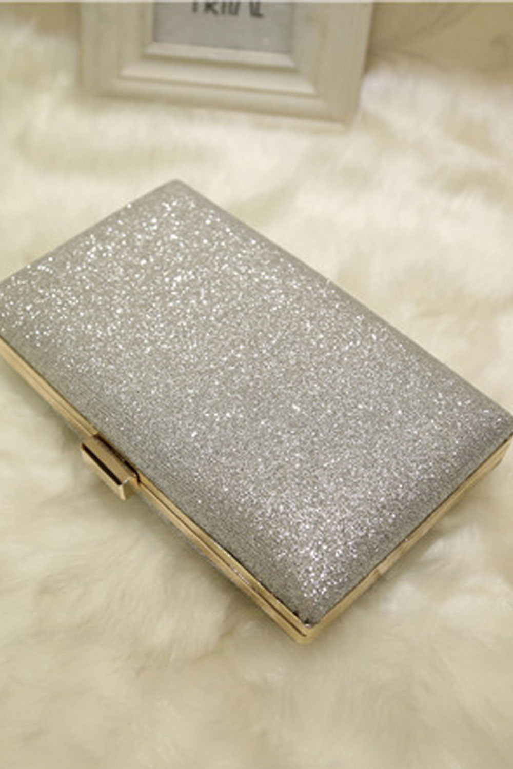 Women Beads Decorated Fashion Party Clutch Bag