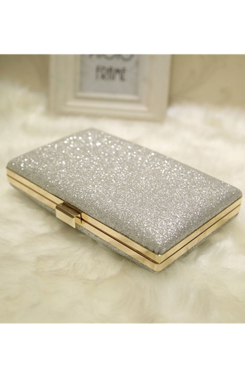 Women Beads Decorated Fashion Party Clutch Bag