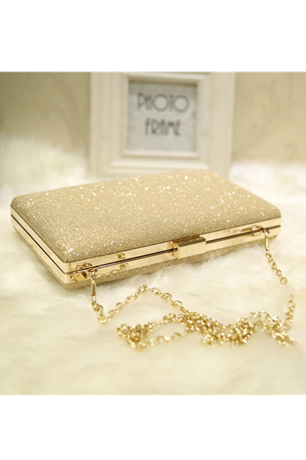 Women Beads Decorated Fashion Party Clutch Bag