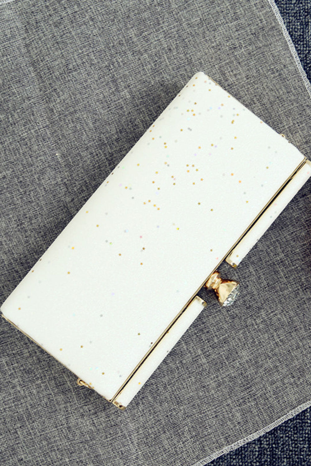 Women Fashion RhineStone Hook Closure Smart Pouch Bag