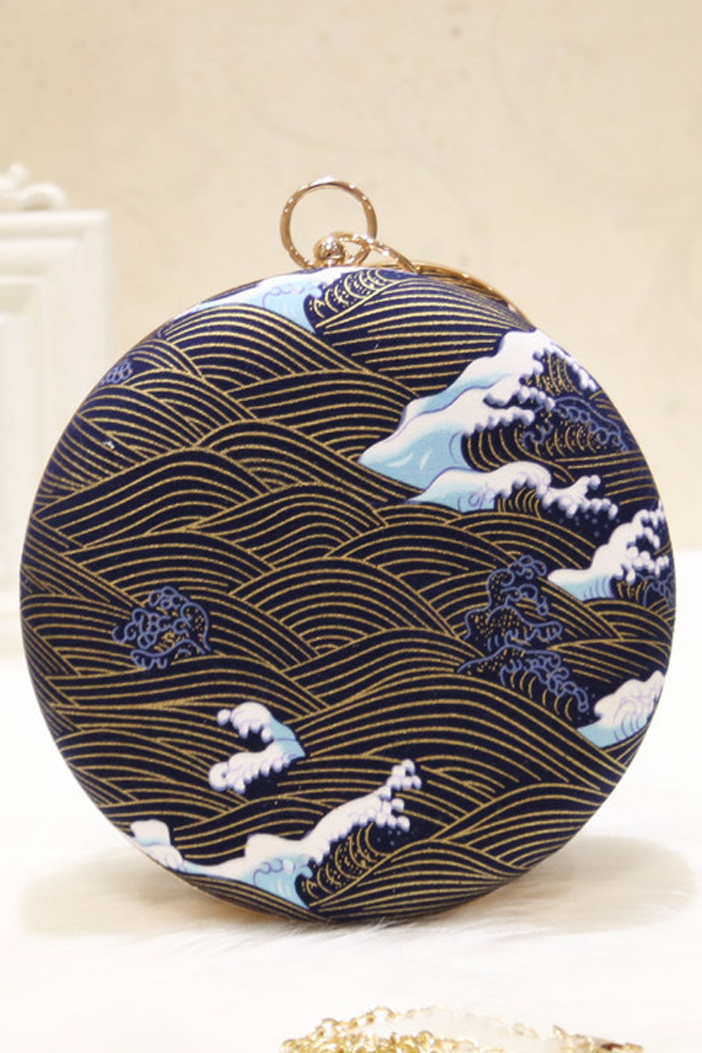 Women Printed Pattern Mini Evening Clutch Bag