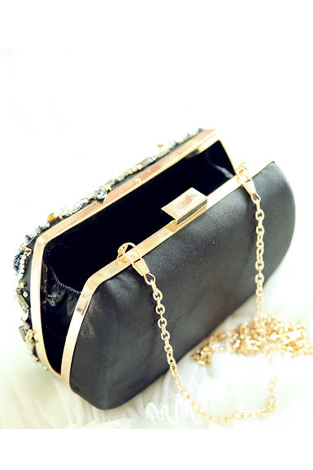 Women EWmbroidered Beads Fashion Party Clutch Bag