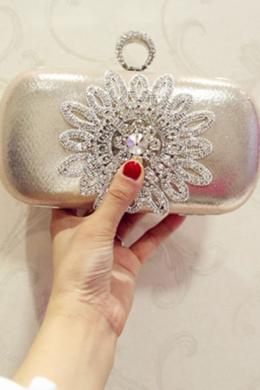 Women Wedding Bag Fashion Rhinestone Decorated Clutch