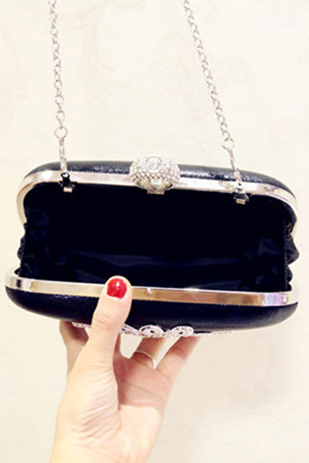 Women Wedding Bag Fashion Rhinestone Decorated Clutch