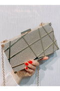 Women Fashion Unique Style Long Chain Crossbody Party Clutch Bag
