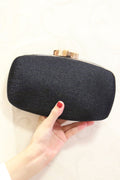 Women Weaving Solid Color Fashion Clutch Bag