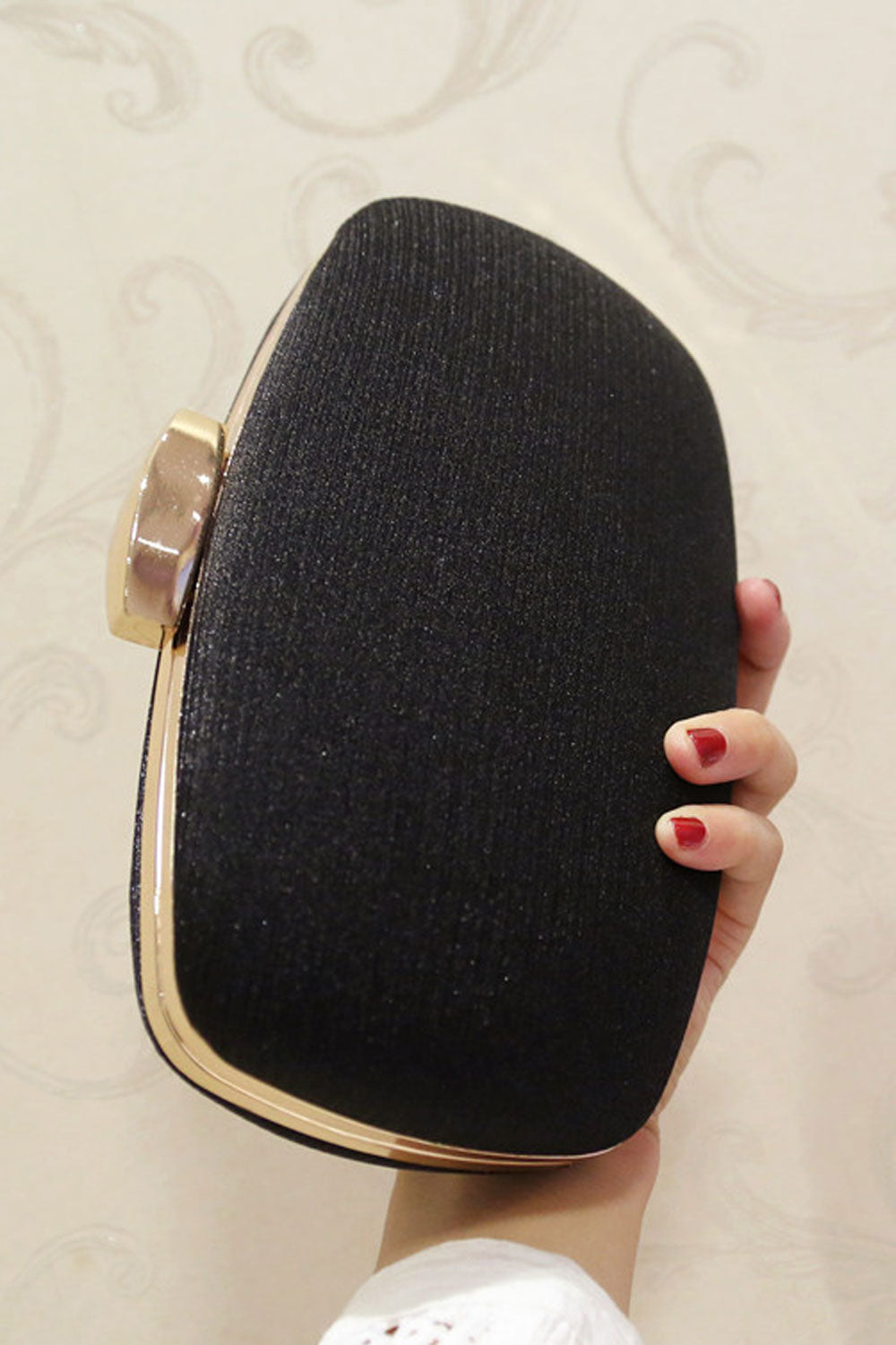 Women Weaving Solid Color Fashion Clutch Bag