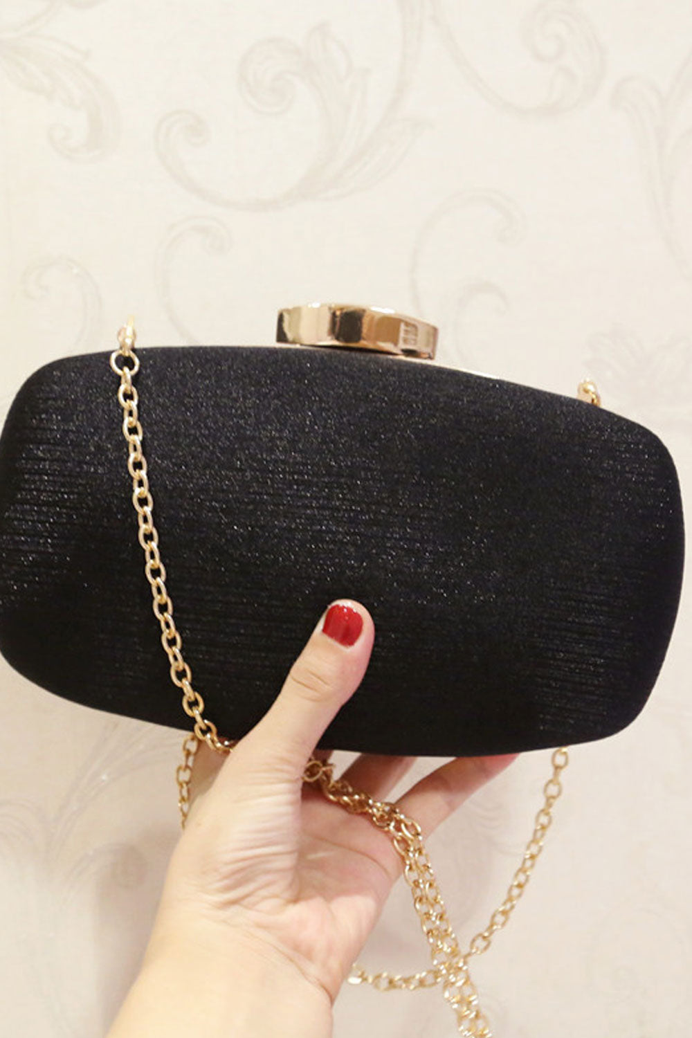 Women Weaving Solid Color Fashion Clutch Bag