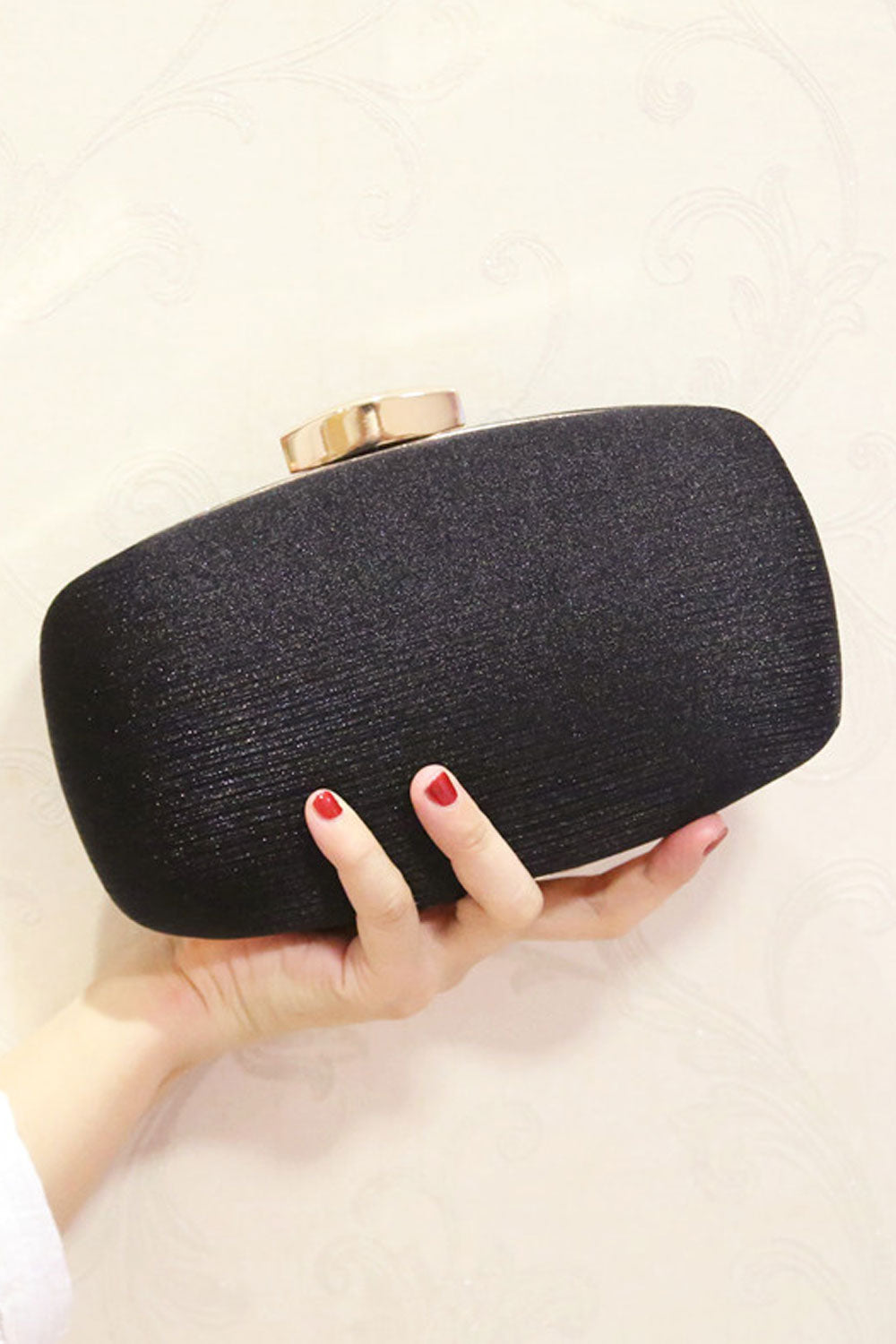 Women Weaving Solid Color Fashion Clutch Bag