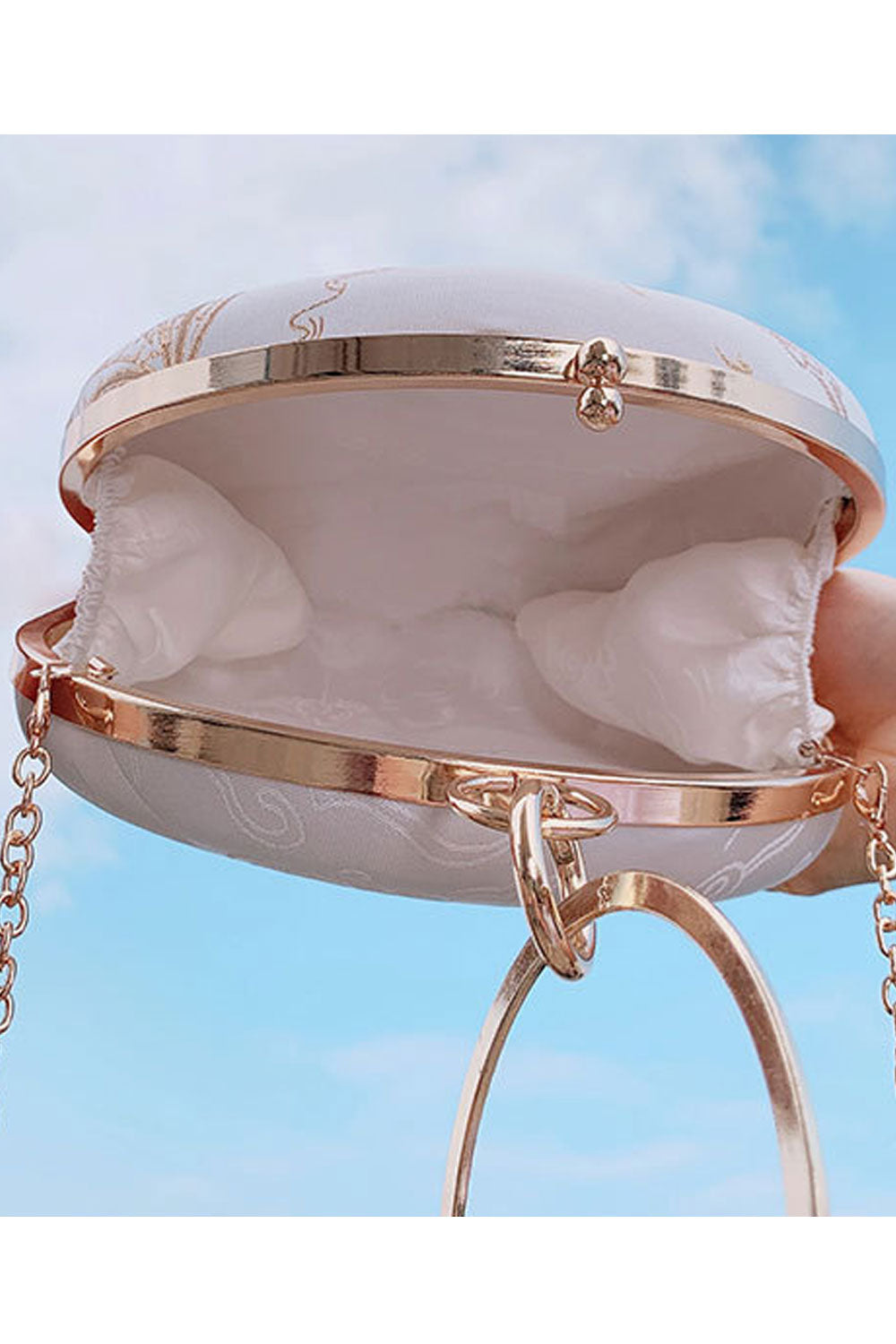 Women Embroidered Fashion Round Small Handbag