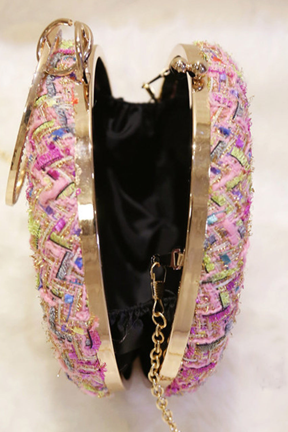 Women Fashion Round Clutch Beautiful Mini Bag