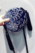 Women Sequins Decoration Rope Handle Clutch Bag