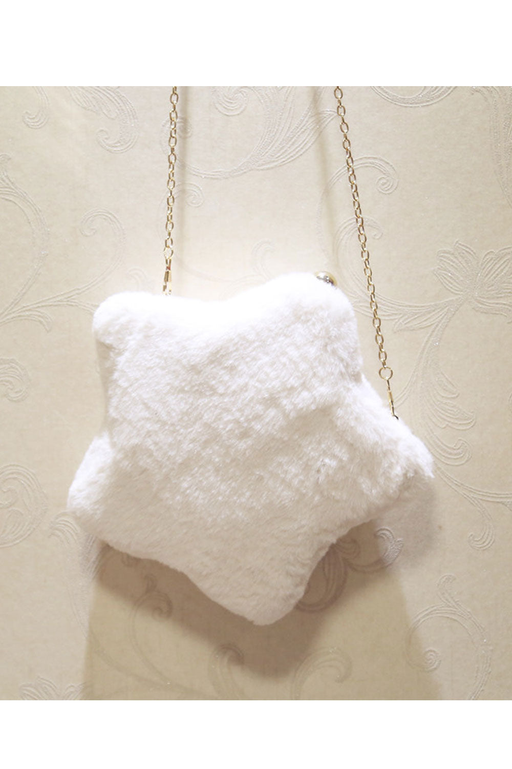 Women Fashion Soft Hairy Star Shape Clutch Bag
