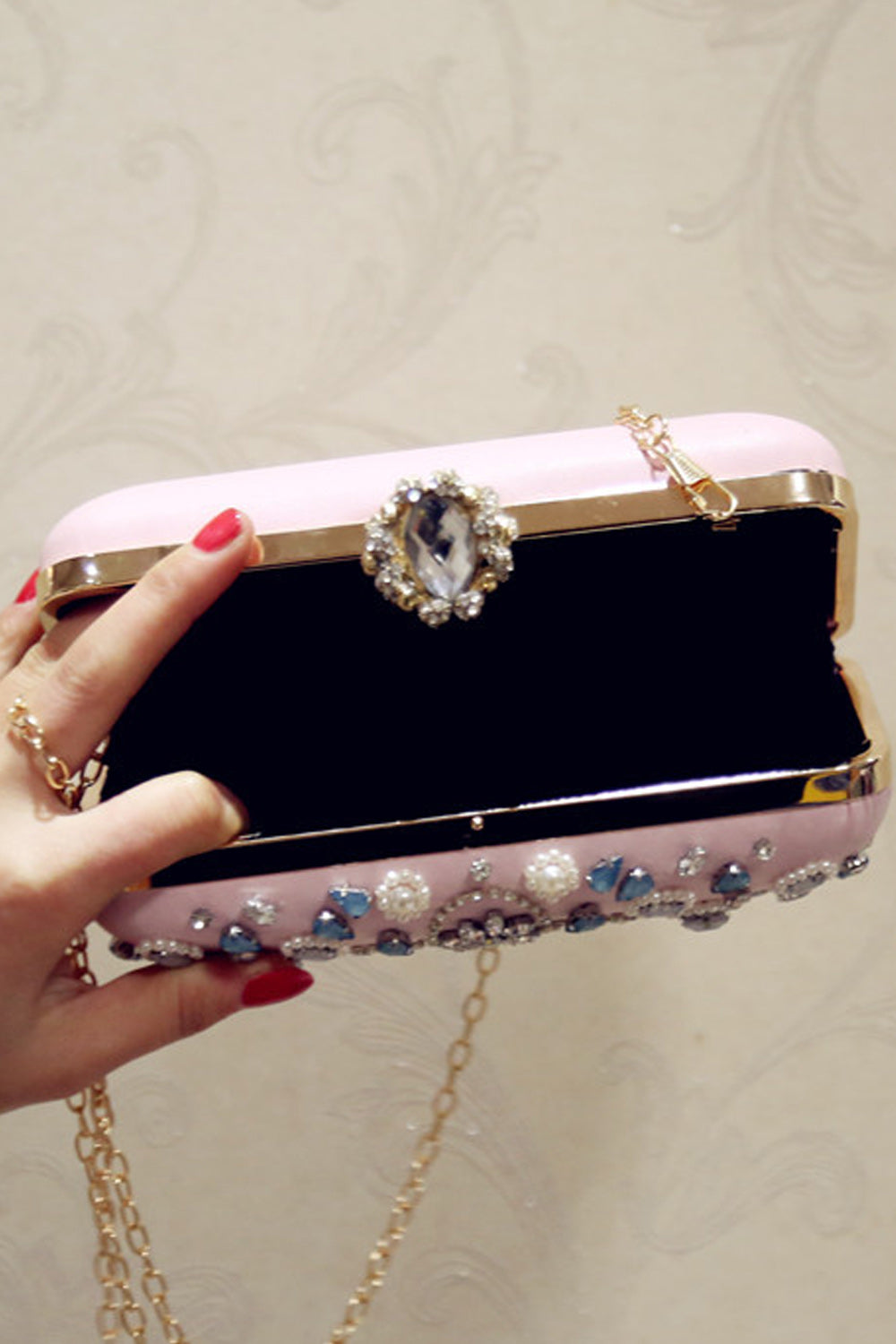 Women Fashion Rhinestone Decorated Party Bag
