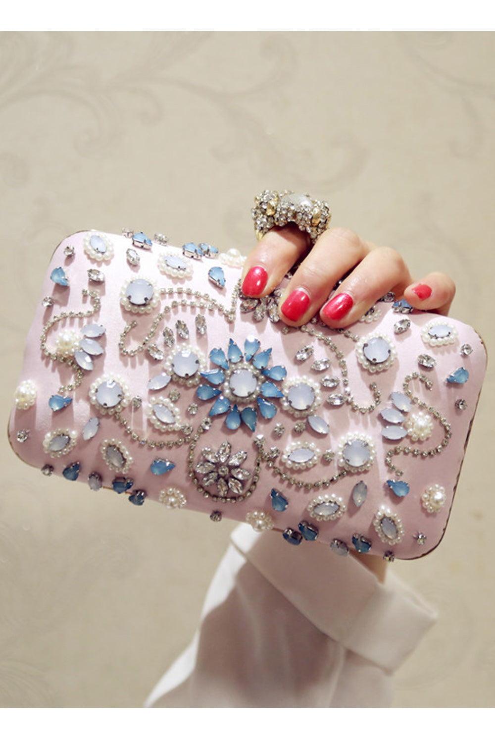 Women Fashion Rhinestone Decorated Party Bag
