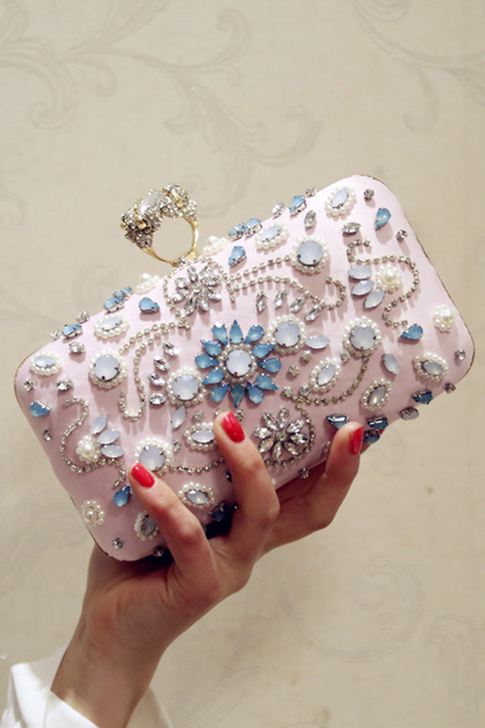 Women Fashion Rhinestone Decorated Party Bag