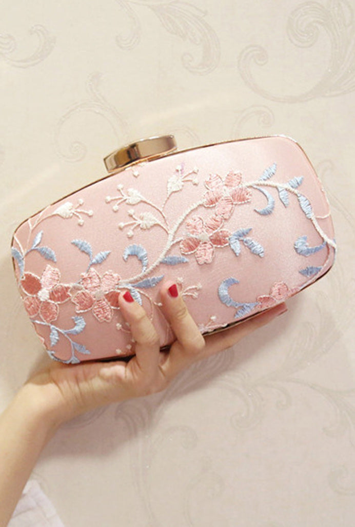 Women Fashion Embroidered Dinner Clutch Bag