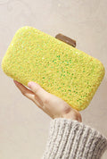 Women Fashion Shiny Base Diagonal Party Clutch Bag